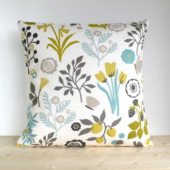 Flower Pillow Cover Cotton Pillow Case Floral Pillow Cover
