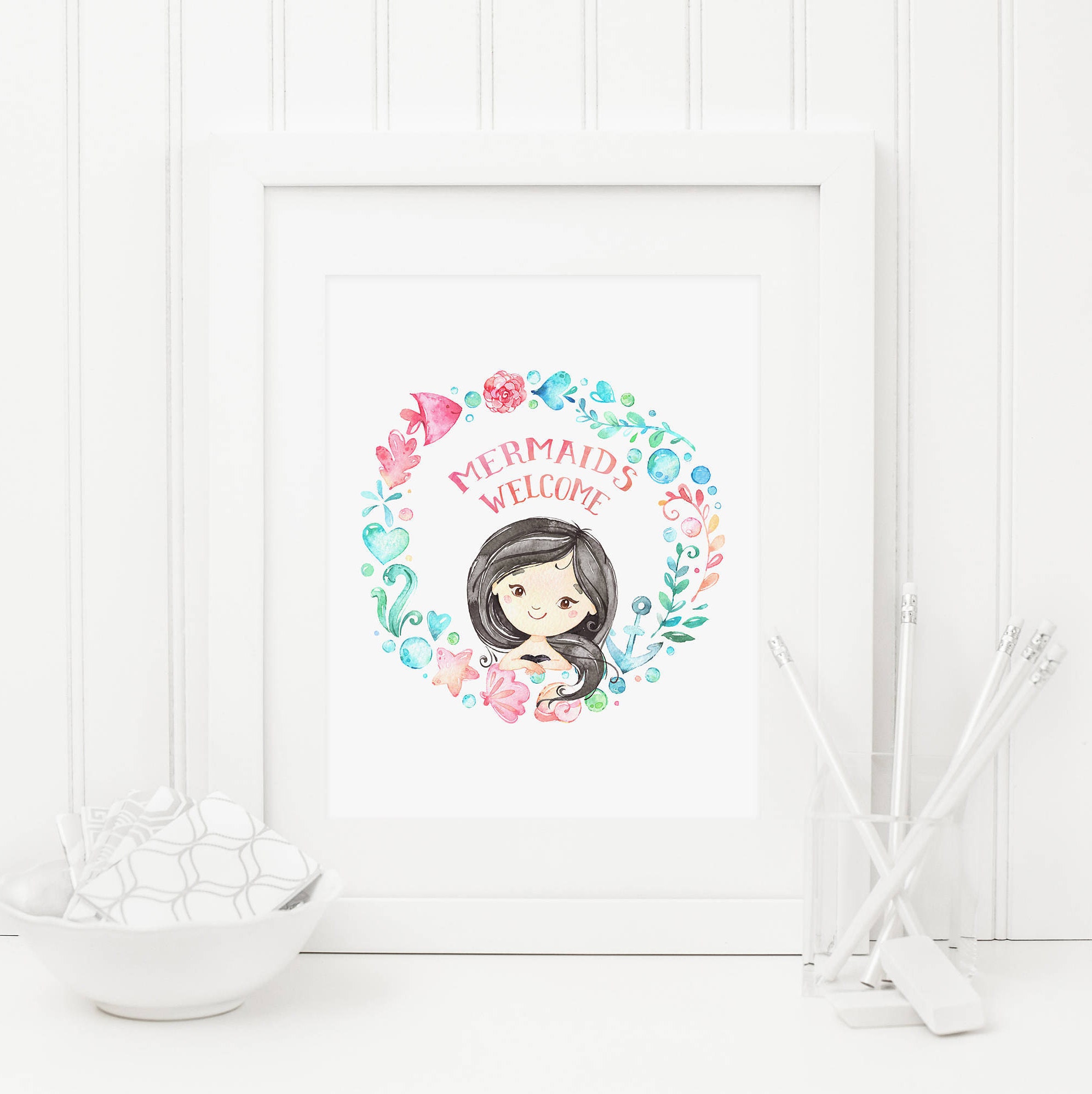 mermaids welcome printable mermaid quote prints mermaid