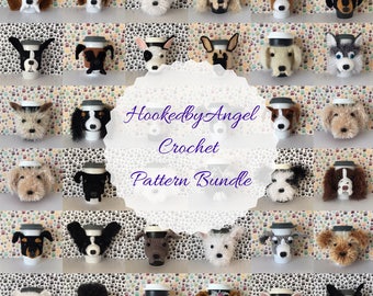Crochet Dog Pattern - Amigurumi Pattern - Dog Crochet Pattern - Crochet Pattern Dog - Amigurumi Dog - Mug Cozy Pattern - Crochet Pattern