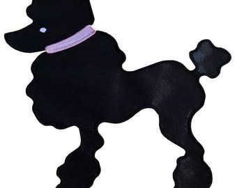 Applique Poodle Dog Machine Embroidery Design Pattern Three Sizes Included 5x7 6x10 8x12 hoops by Titania Creations, Instant Download.