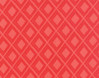 Simply Colorful Red Diamonds on Red by V and Co. for MODA - 10841-19