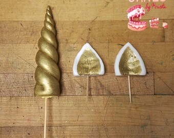 Unicorn Horn Cake Topper- Small Fondant (MADE TO ORDER)