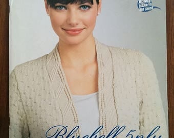 Patons Australia Patons Book # 1224, Classic Elegance Bluebell 5 ply knits Rare