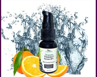 30% Off Organic Vitamin C Serum - Hyaluronic and Ferulic Acid - Natural Skin Care - Vitamin E - Organic Skin Care - Anti Aging Serum - Face