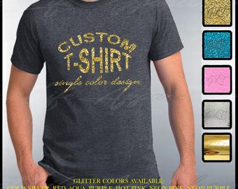 glitter custom shirts