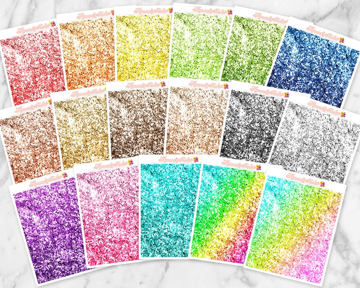 glitter sheet sticker