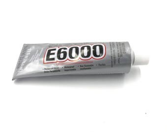 E6000 Glue - LARGE BOTTLE - Jewelry Glue - craft glue - cement - clear jewelry making glue - string glue 3.7 oz