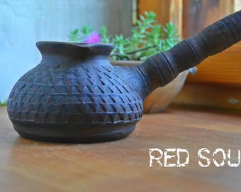 Ceramic coffee maker, clay turkish coffee pot