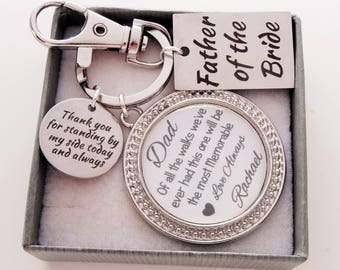 Father of the Bride of all the Walks Keychain personalized father of the bride gift brides father gift wedding gift for father of the bride