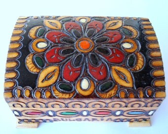 Pyrography box | Etsy