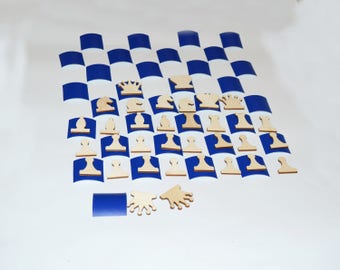Chess set, Wooden chess set, wood chess set, Magnetic chess, Vintage chess, Demo chess, Wooden chess pieces, Chess tournament, for Children