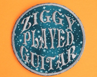 David Bowie Ziggy Stardust Iron On Patch