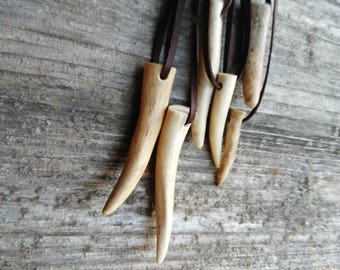 Men's Deer Antler Necklace - Men's Necklace - Deer Antler Necklace - Antler Necklace - Necklace for Men - Man's Necklace - Deer Antler
