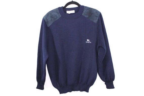 burberry sweater mens blue