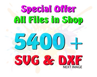 SVG Bundle for SVG Files Cutting Monogram Cricut Designs Fonts - SVG Files for Silhouette - Instant Download