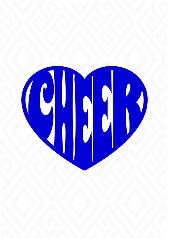 Cheer Heart SVG DXF EPS Ai Png Jped and Pdf Cutting