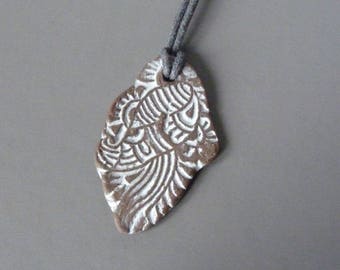 Mens Pendant Necklace, Surfer Pendant, Maori Pendant, Ethnic Necklace, Aboriginal Pendant, Surf Summer Beach Tattoo, Boyfriend Gift