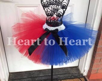 Suicide squad inspired tutu, tutu skirt, Harley quinn inspired tutu, infant tutu, toddler tutu, girls tutu skirt, costume tutu
