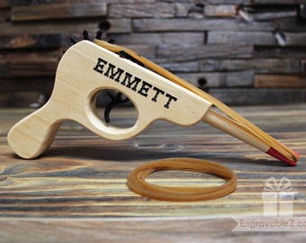 Personalized Rubber Band Gun Toy