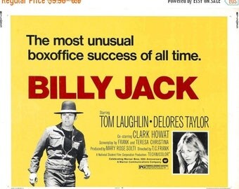 Back to School Sale: BILLY JACK Movie Poster 1971 Tom Laughlin