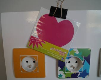 Electrical outlet stickers