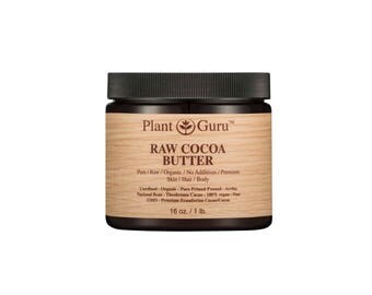 Raw Cocoa/Cacao Butter 100% Pure Fresh Natural Cold Pressed. Food Grade, Skin, Hair, Nail Moisturizer, DIY Creams, Balms, Lotions, Soaps.