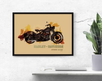Harley Davidson Wall Decor harley davidson art | etsy Harley Davidson Wall Decor harley davidson art | etsy