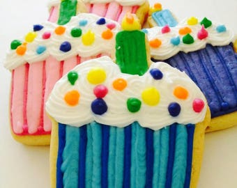 Cupcake cookie favors