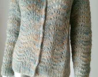 1960s Nat Kaplan Couture | Vintage Mohair Cardigan Sweater |