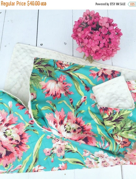 Sale Girls Baby Blanket Minky Baby Blanket Minky Blanket