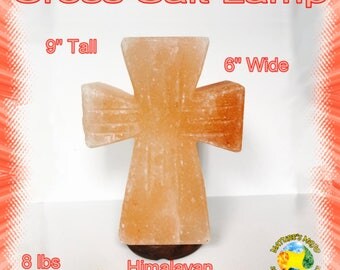 Cross Himalayan Salt Lamp #43