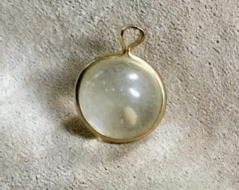 Vintage Pool of Light Charm/Pendant with Mustard Seed-Welcome Summer Flash Sale!