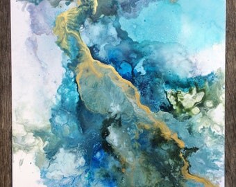 Original mixed media artwork "Ice Queen I"