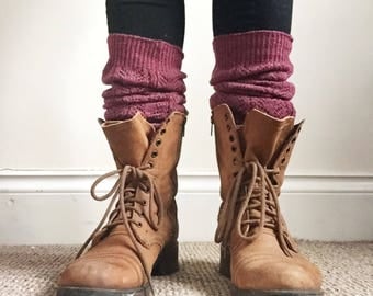 Long Wool Leg Warmers - knee high leg warmers, wool socks, boot socks, women's leg warmers, chunky leg warmers, Christmas gift, gift for her