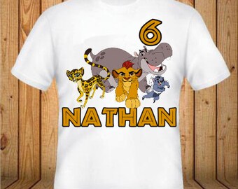 The Lion Guard Birthday Shirt - kids Birthday Shirts - Personalized Shirts - Custom Shirts - Kids - Birthday Shirts-