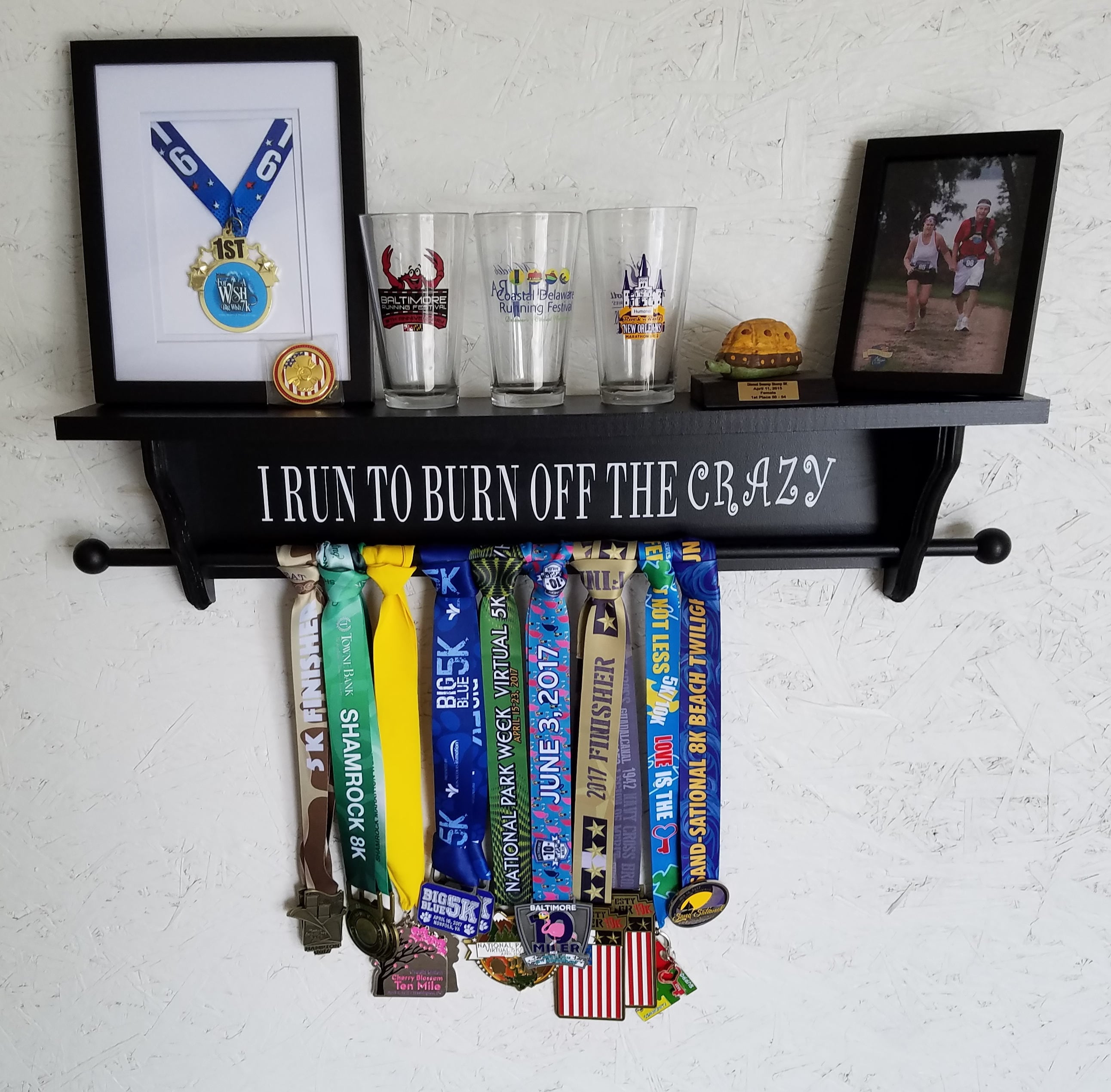 30 Sports Medal and Trophy Shelf Crazy