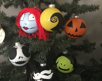 Nightmare before christmas ornaments | Etsy