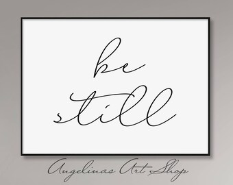 Be still printable | Etsy