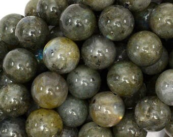 12mm grey labradorite round beads 15.5" strand S1 39008