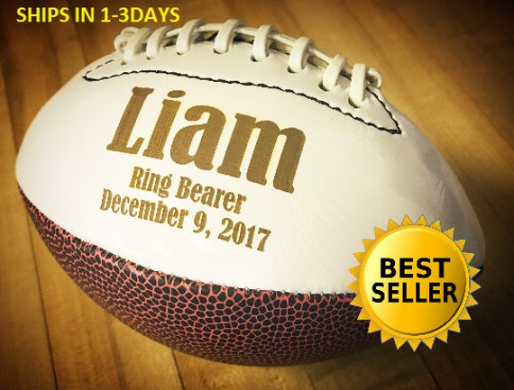 Ring Bearer Gift Personalized Football Mini Football Gifts