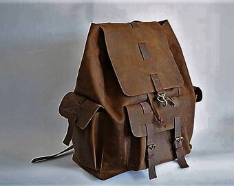 Leather backpack travel, hipster backpack, leather travel bag, leather rucksack, leather backpack purse, travel backpack, mens backpack