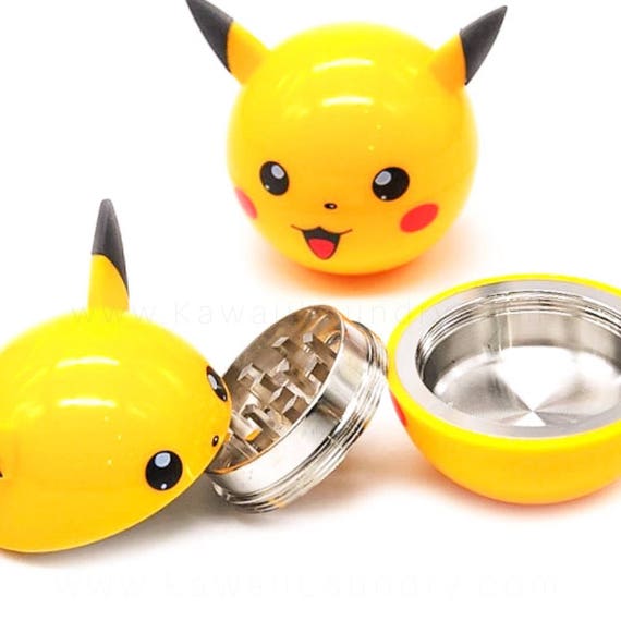 Pikachu Zinc Alloy Plastic Garlic Pokemon Pika Herb Grinder