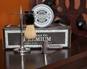 Boris Safety Razor Kit. Unique. Groomsmen Gift. Fathers Day Gift. Mens Gift. Personalized. Groomsmen Gifts. Birthday Gift. Groomsmen Shaving