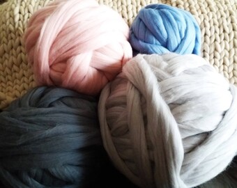 SUMMER SALE SALE 4 Ibs! Chunky Yarn, giant yarn, super chunky yarn,huge yarn, big yarn, chunky wool,chunky merino yarn,big, giant knit yarn,