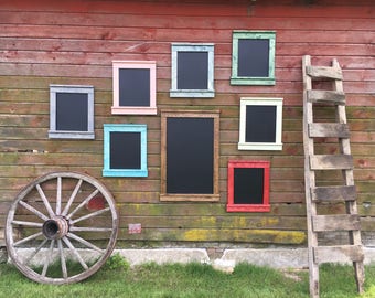 Large Distressed Chalkboard Sign, Rustic Chalkboard Sign, Farmhouse Style, Handmade Chalkboard Sign, Rustic Frame, Gallery Wall
