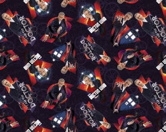 Sale BBC Doctor I Am The Doctor Cotton Fabric by Springs Creative