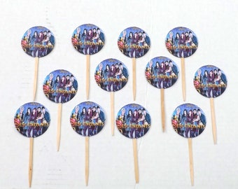 Set of 12 Disney Descendants Cupcake Picks Topper Birthday