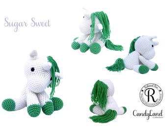 White Unicorn Horse Pegacorn Pegasus plush toy