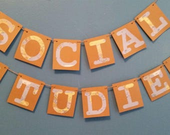 Social Studies Banner - Back to School