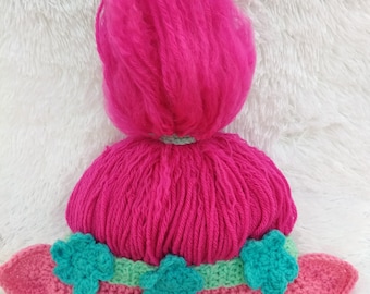 Pattern Only!! Poppy Troll Hat